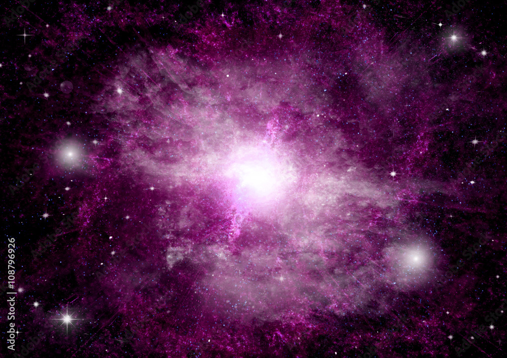 galaxy in a free space