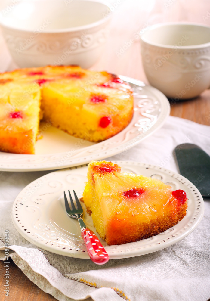 Pineapple upside down cake Pineapple upside down cake