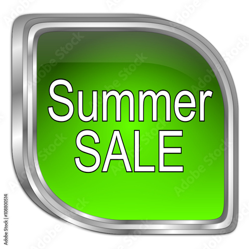 Summer Sale Button - 3D illustration