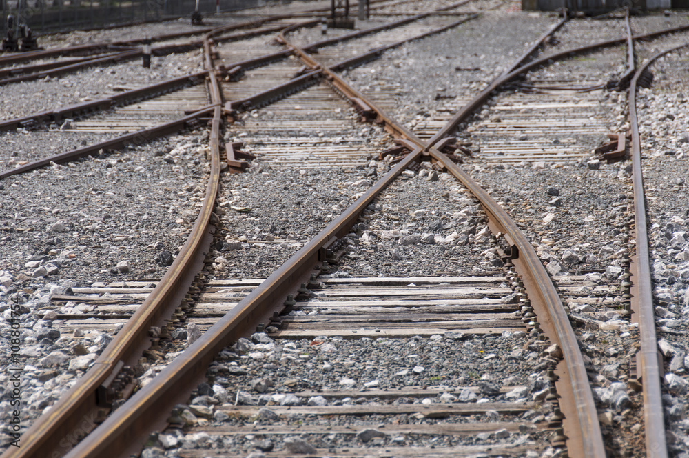 Fototapeta premium Railes de tren, España