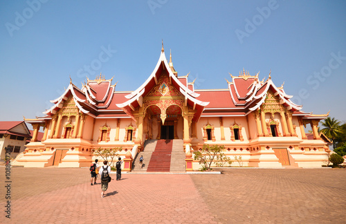 Temple in Vientiane, Lao