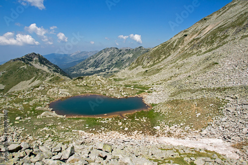 Panorama around the Malokamenishki lake sin Pirin Mountain, Bulgaria
