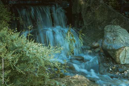 Fototapeta Naklejka Na Ścianę i Meble -  Waterfall at Buddhist Monastery