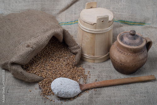 spoon of healthe flour photo