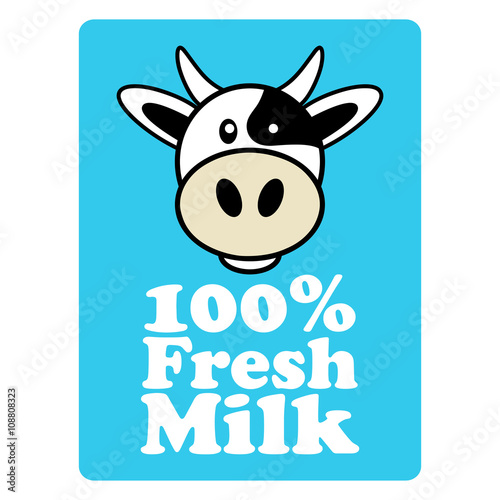 Label and symbol for milk