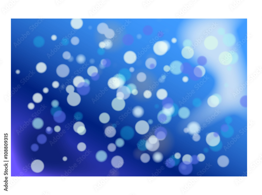 Bokeh Hintergrund Leuchtpunkte - blau