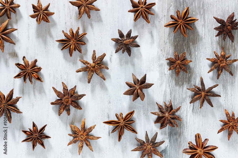 Star anise spice fruits Star anise spice fruits