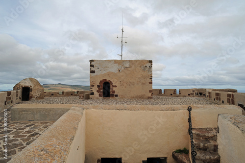 Plate-forme du château Santa Barbára à Teguise à Lanzarote photo