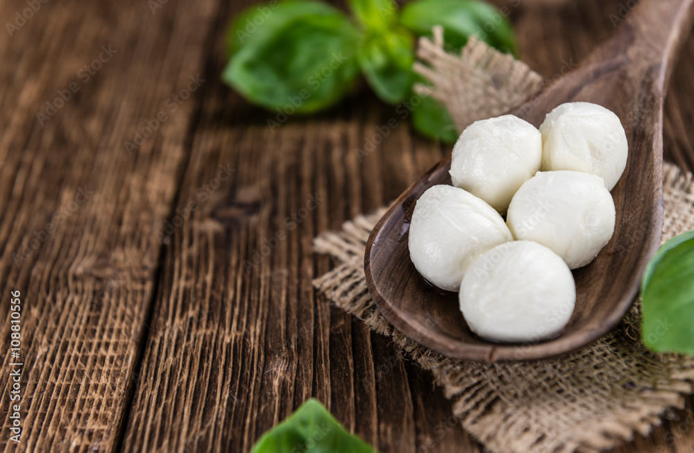 Fresh Mozzarella (close-up shot)