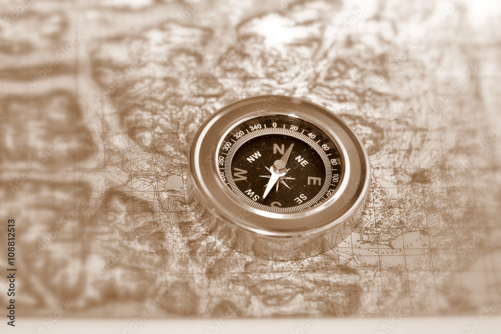 Tools for the journey - map and compass. Tools for the journey - map and compass.