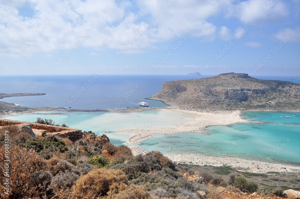 Sea summer landscape coast of the Greek island. Sea summer landscape coast of the Greek island.