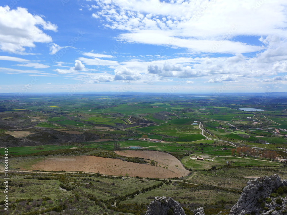 View from Loarre Castle, Province of Huesca, Spain View from Loarre Castle, Province of Huesca, Spain