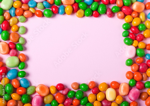 Frame made of sweets