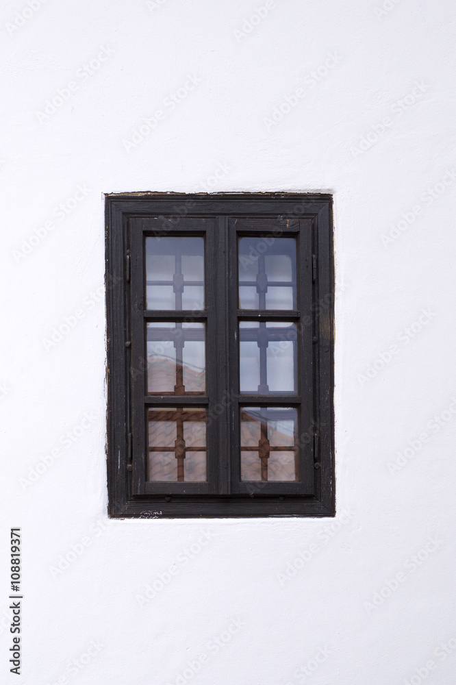Old barred window