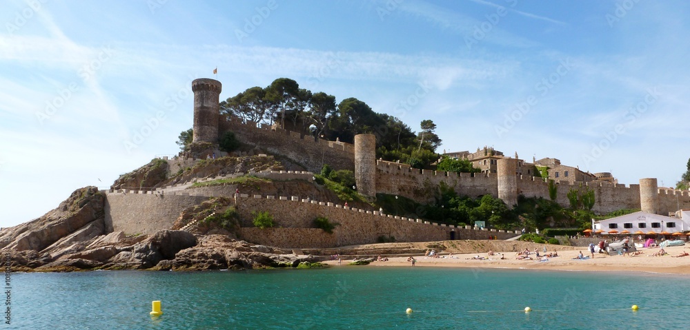 Medieval fortress, Spain, Tossa de mar