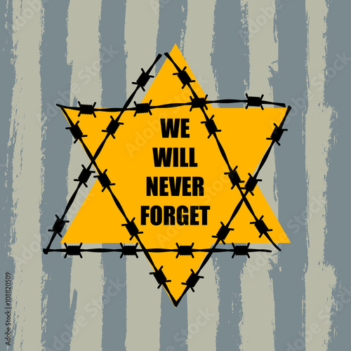 Holocaust Remembrance Day. January 27. Vector illustration
