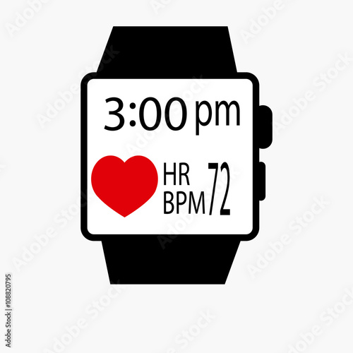 smart watch design in white backdrop