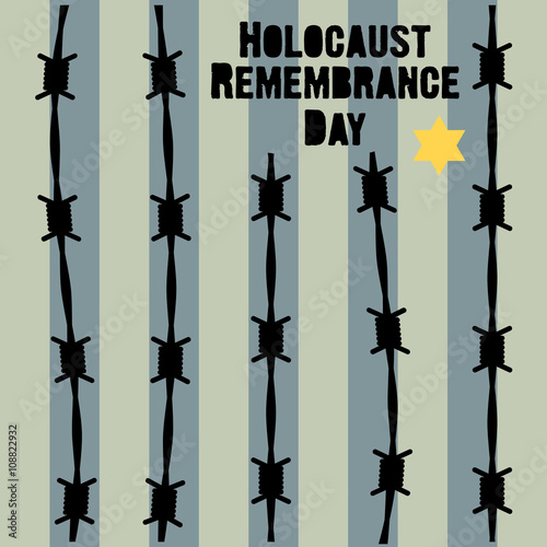 Holocaust Remembrance Day. January 27. Vector illustration