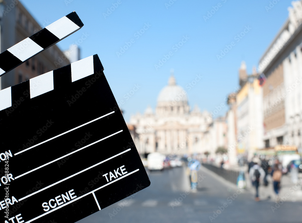 Obraz premium Movie production in Rome