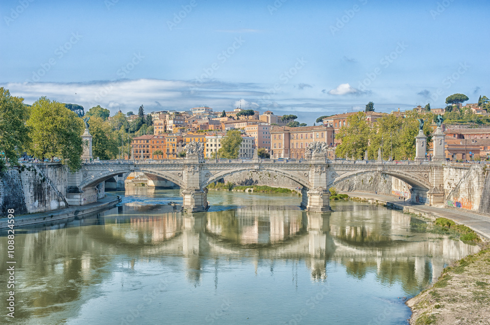 Scenic view of Rome Tiber river