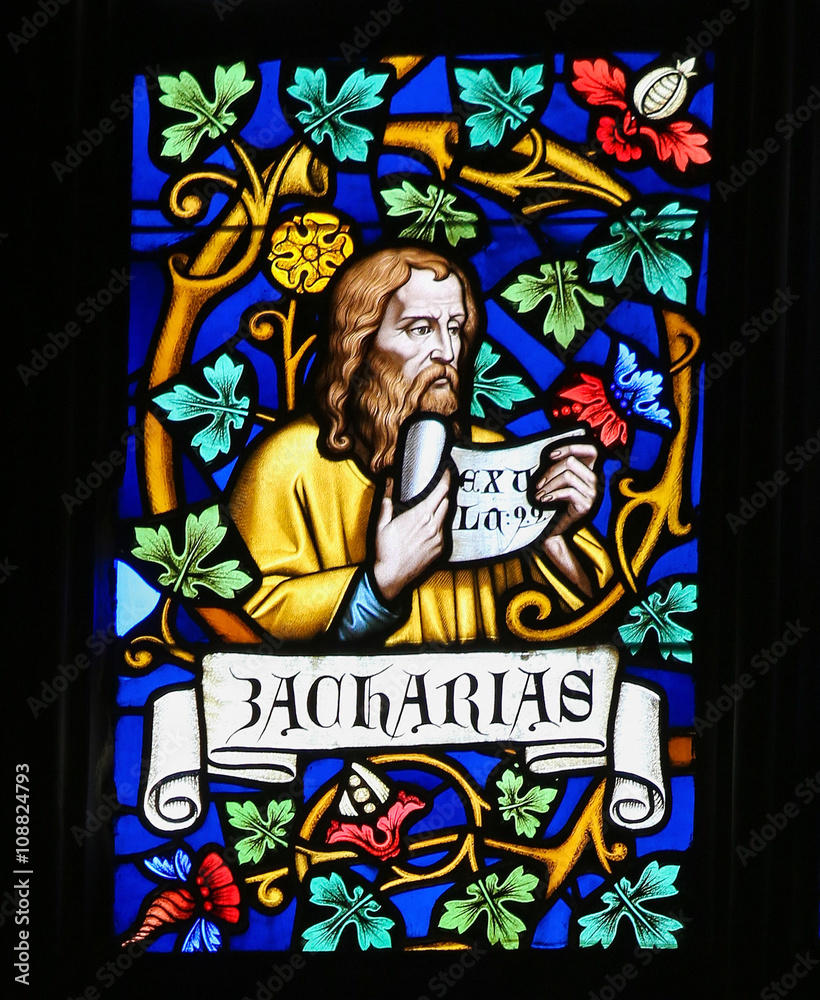 Obraz premium Stained Glass - Zechariah