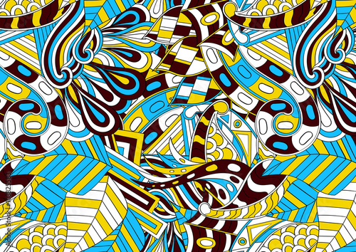 A1, A2, A3, A4 paper proportions. Tracery loops, doodle wind pattern. Mehendi paisley, stem, spiral, wave. Handmade texture, curved doodling bud mehndi design. For textile, printing. Vector.