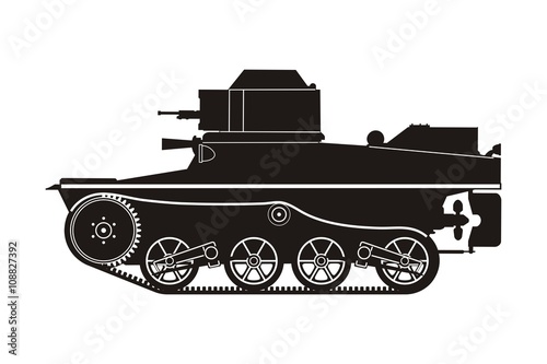 black armored car