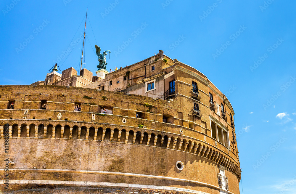 Details of Castel Sant'Angelo in Rome