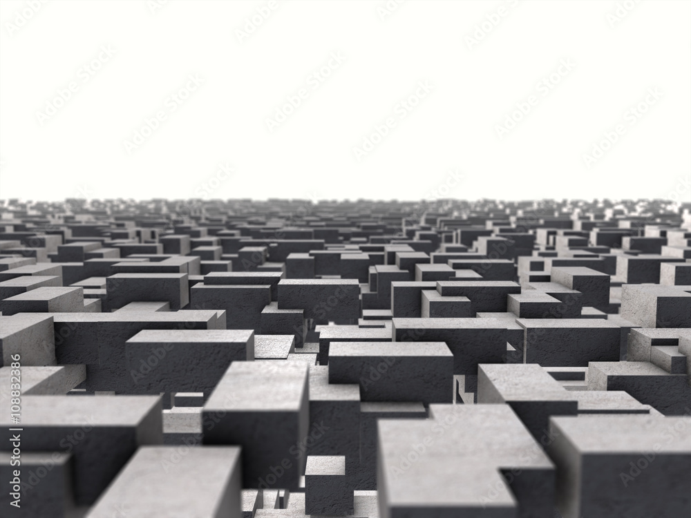 Obraz premium Abstract image of cubes background 3d rendering