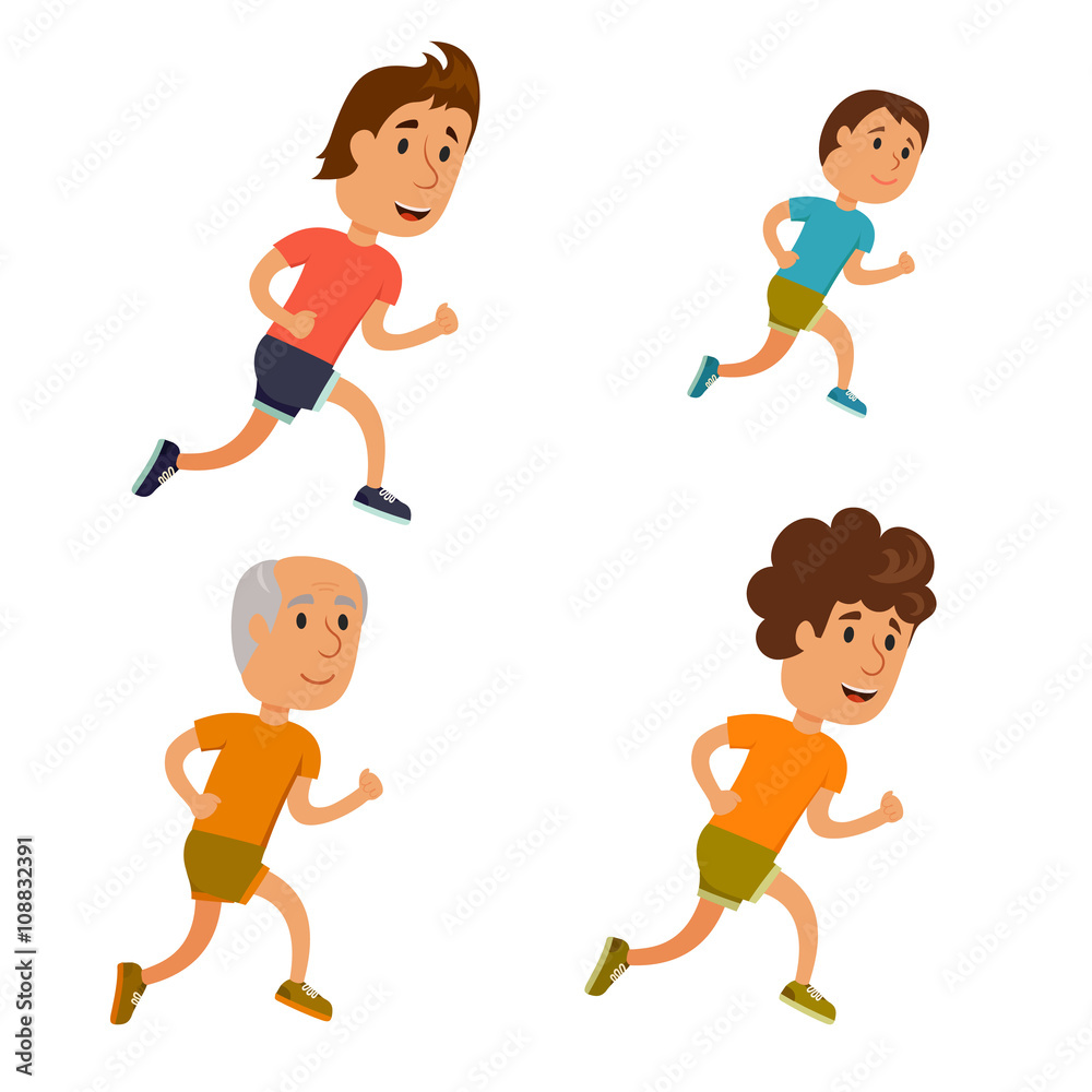 Run man vector Run man vector