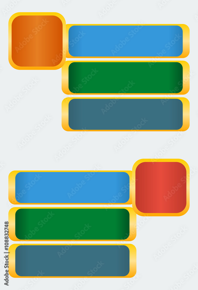 Infographic Template with Columned Lists for Banner or Data Visualization