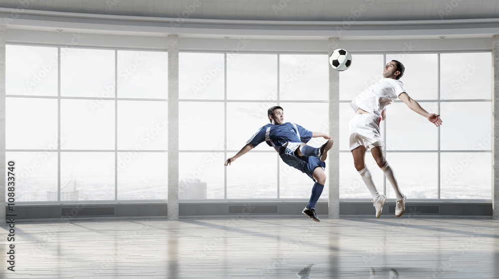 Fototapeta premium Football game players