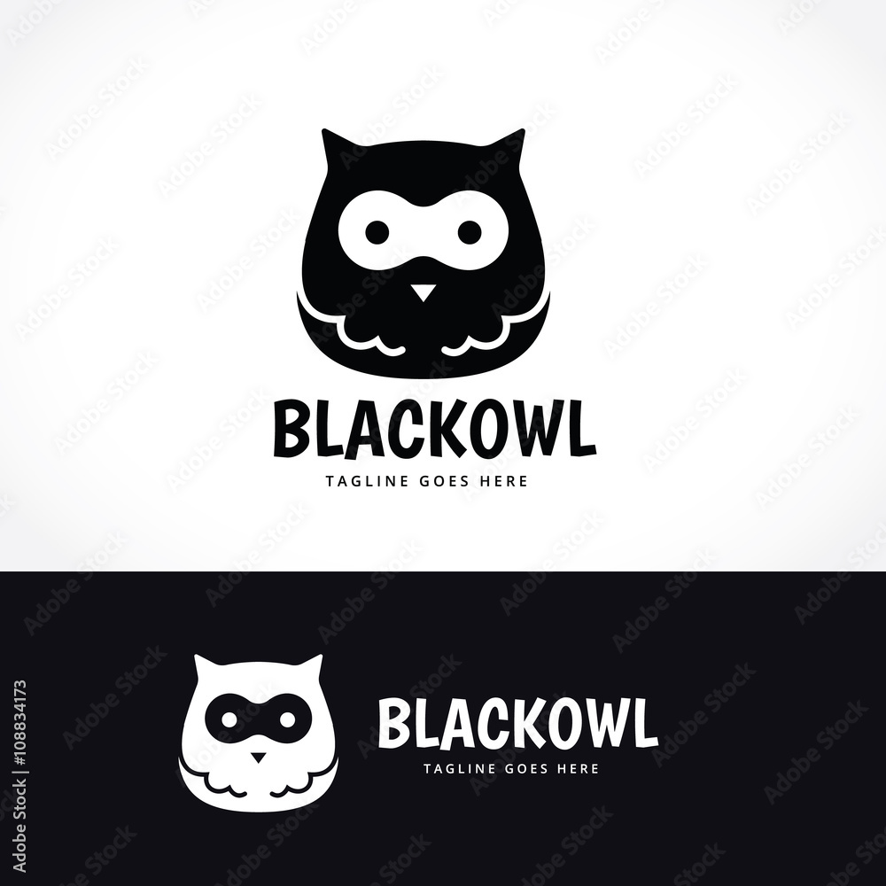 owl logo.cute animal logo. owl logo.cute animal logo.