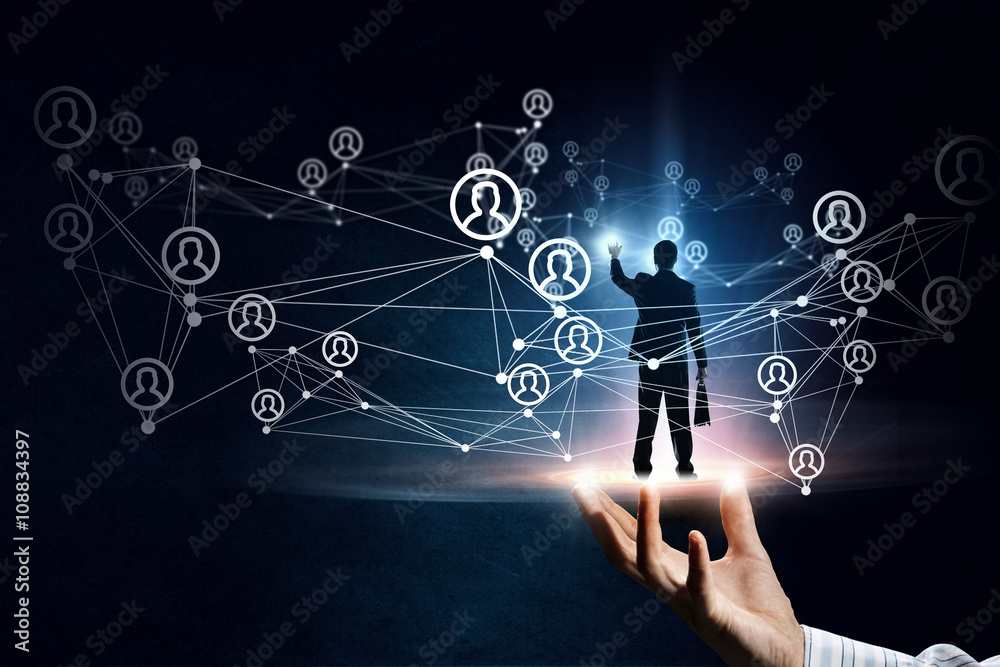 Obraz premium Global connection concept