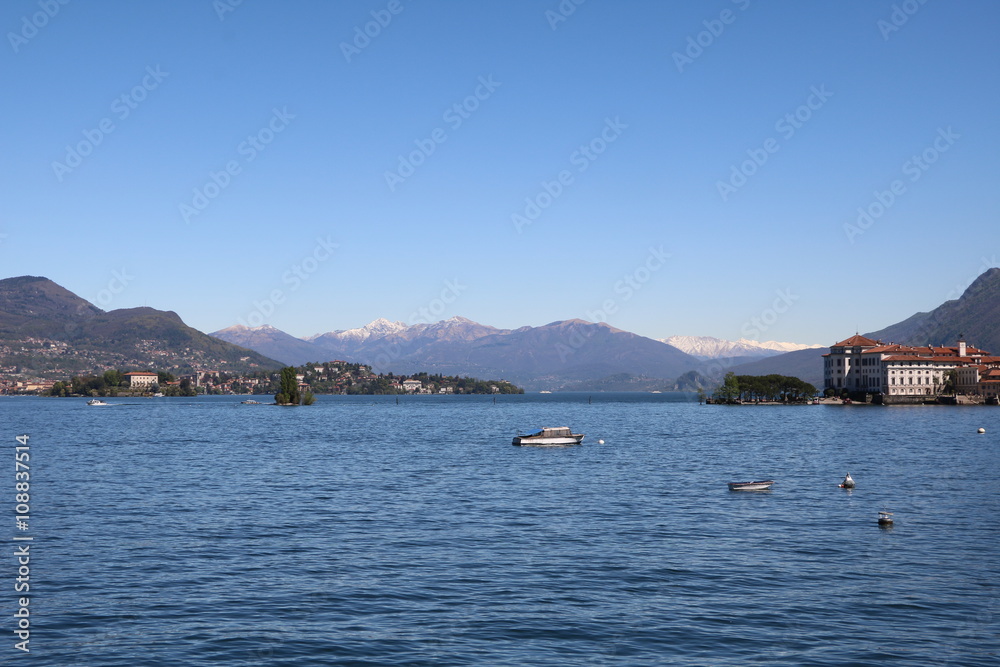 Lake Maggiore and Borromean Islands in Italy