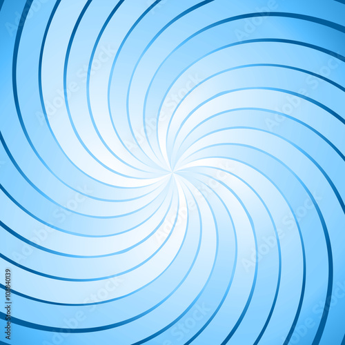 Abstract blue ray twirl background