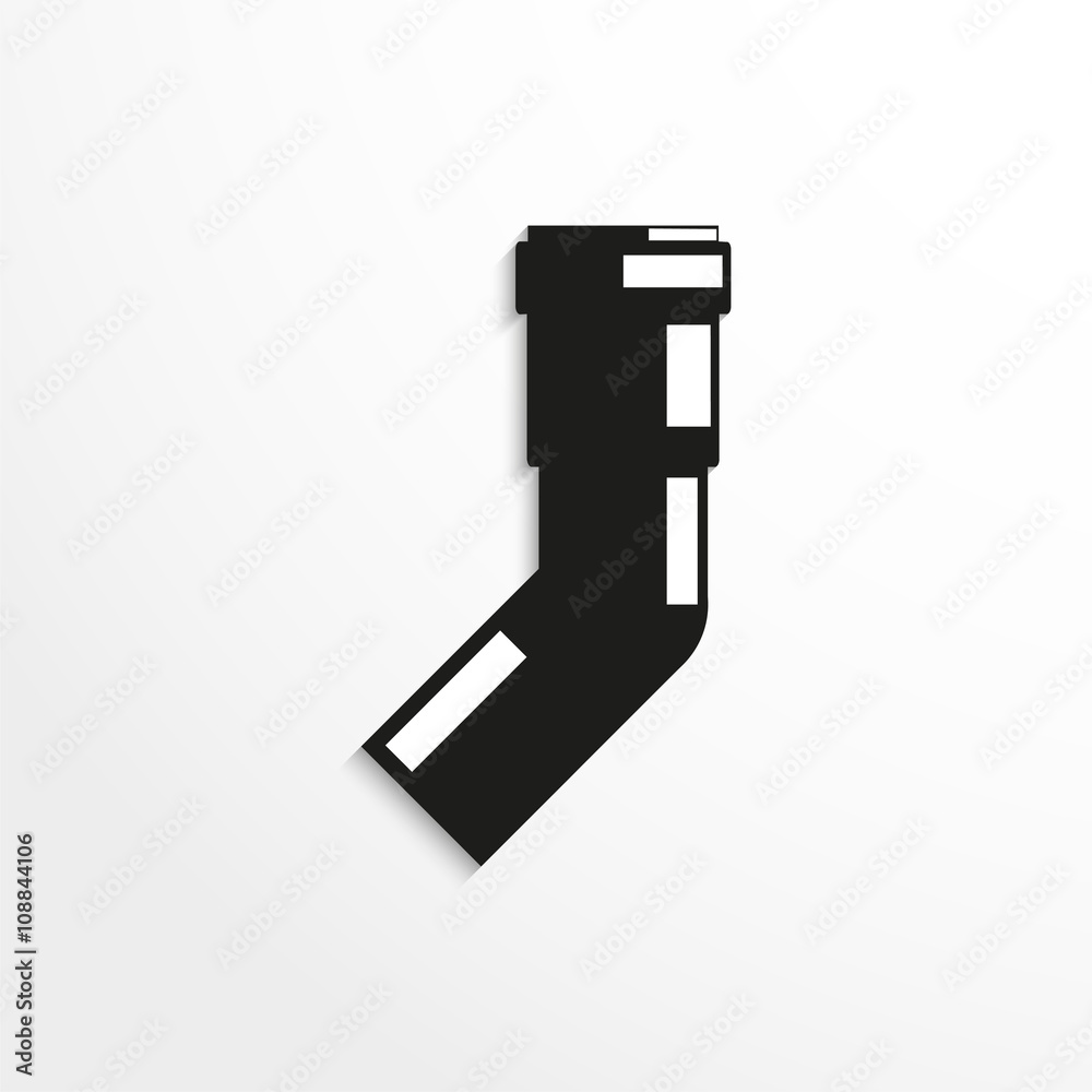 Sanitary elements. Connector for sewer pipes. Vector illustration. Sanitary elements. Connector for sewer pipes. Vector illustration.