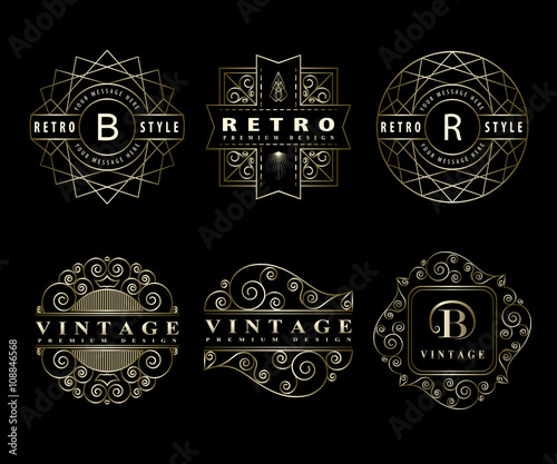 Monogram design elements, graceful template. Calligraphic elegant line art logo design Letter emblem sign B, R for Royalty, business card, Boutique, Hotel, Restaurant, Cafe. Vector illustration