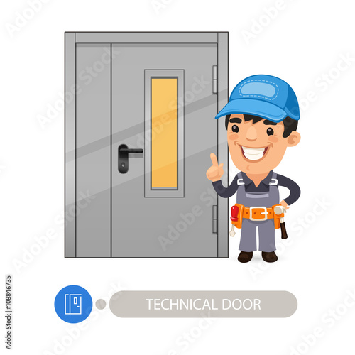 Technical Door and Worker