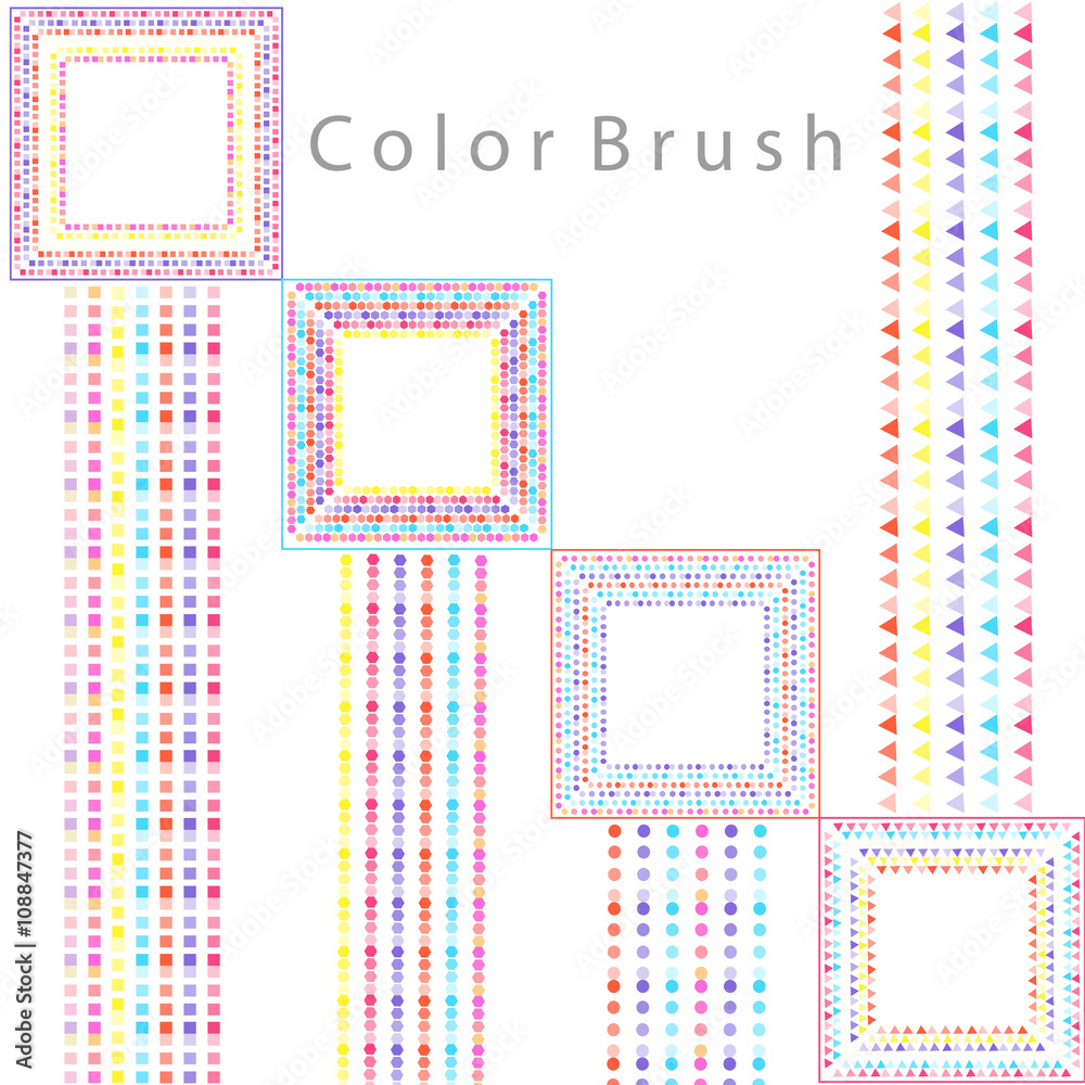 colorful brush