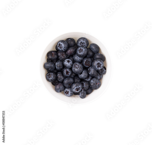 Blueberry, berries in a bowl on a