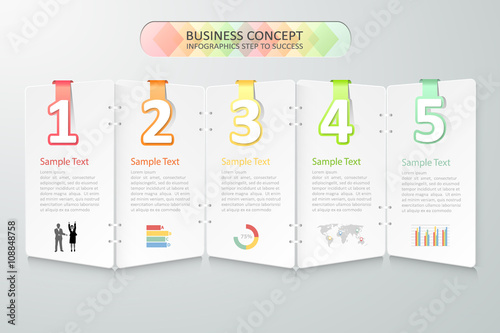 Business concept infographics. Vector illustration. 