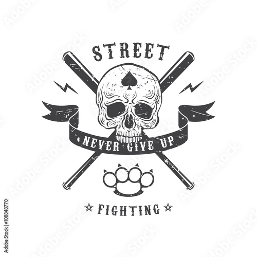 Street fighting emblem photo