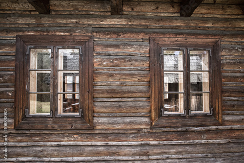 Wooden windows detail