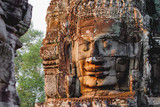 Towers with faces in Angkor Wat, a temple complex in Cambodia