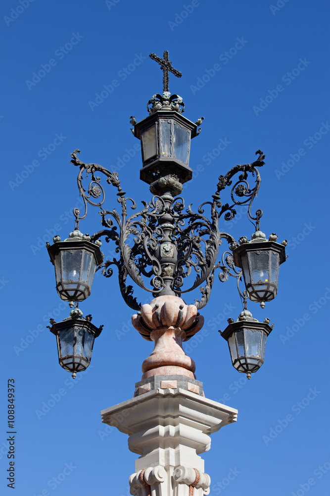 Monumental Vintage Lamppost