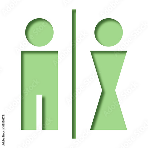 Logo toilettes.