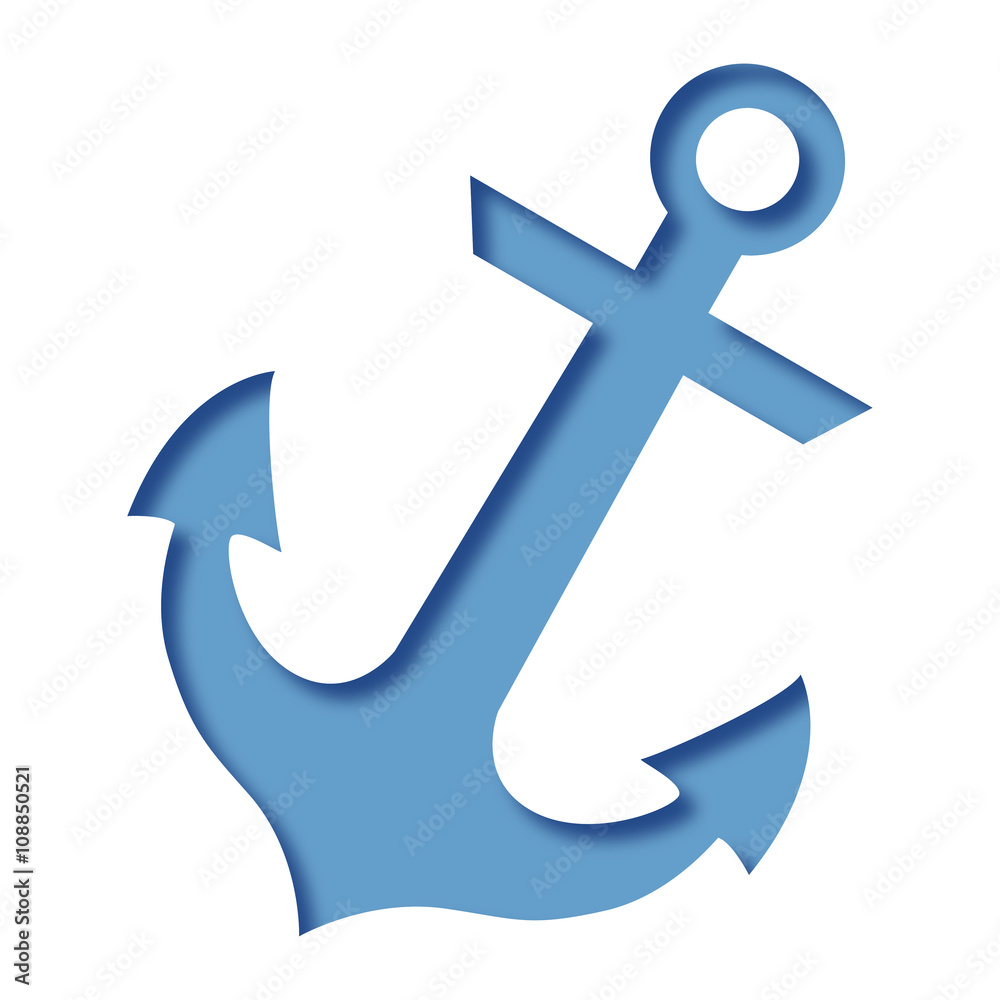 Obraz premium Logo ancre marine.