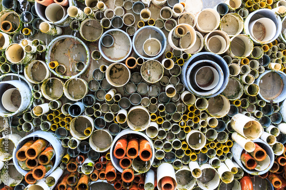 Fototapeta premium Size of pvc pipes