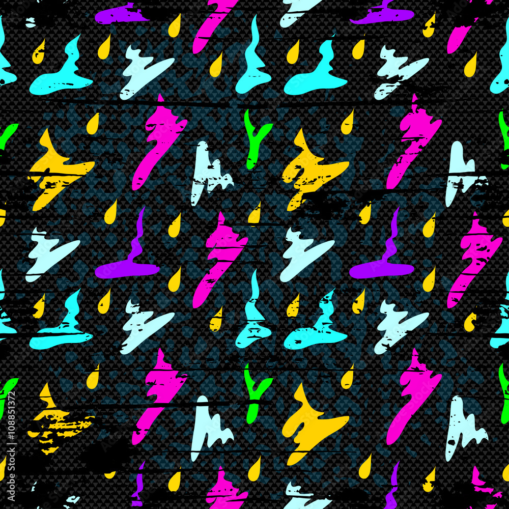 Obraz premium Graffiti Background seamless pattern